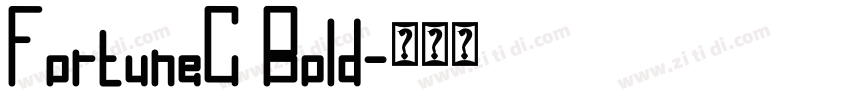 FortuneC Bold字体转换